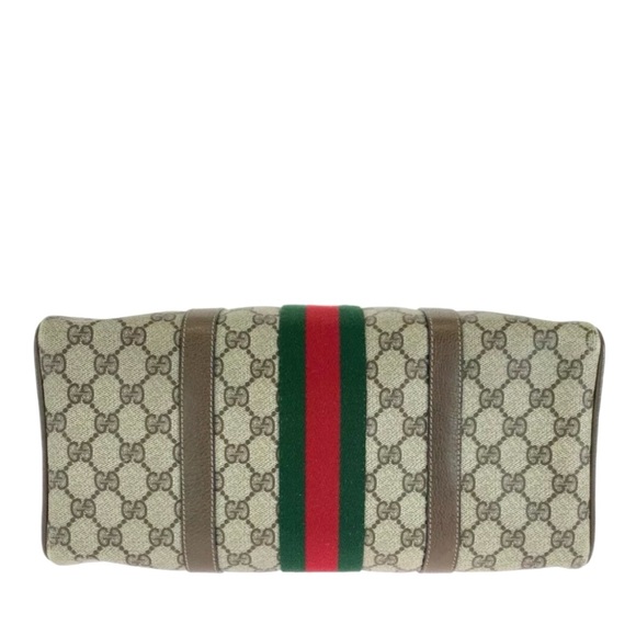 Authenticated Gucci Supreme Web Signature Boston Ophidia Tote Bag Handbag - Picture 6 of 14